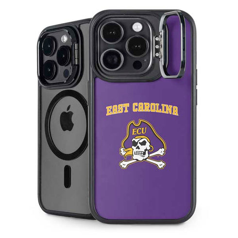 East Carolina University ECU Pirates Logo iPhone 14 Pro Kickstand Case